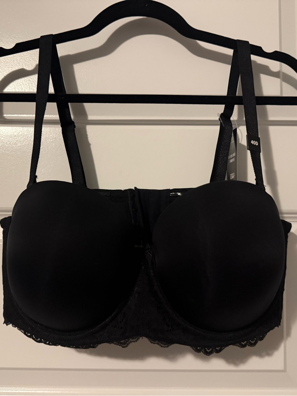 torrid Black Strapless Convertible Lace Underwire Bra